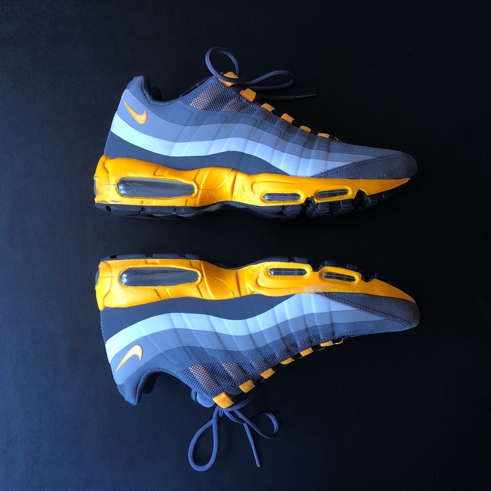 Nike Air Max 95 No Sew Grey/ORG Sz 10